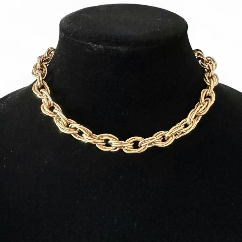 Express Gold Tone Chunky Necklace